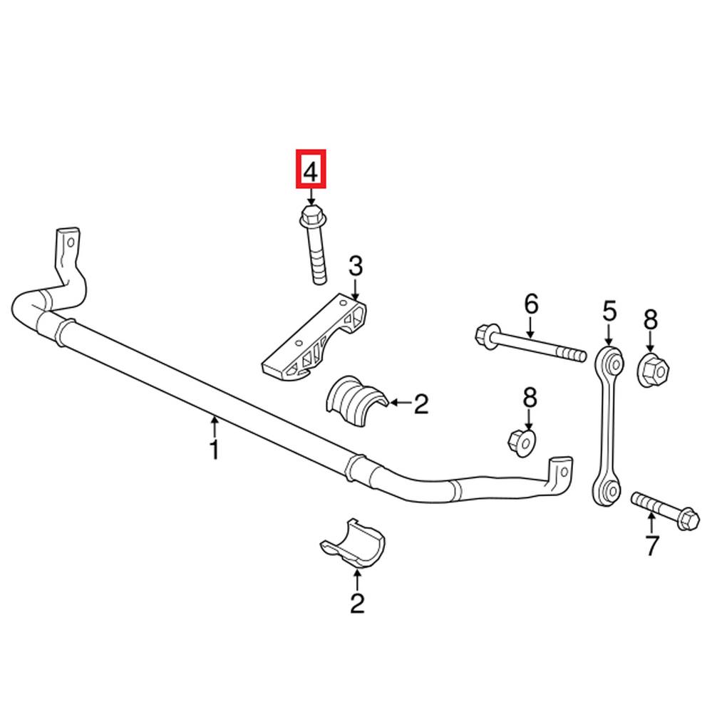 Control Arm Bolt Genuine Porsche PAF104253